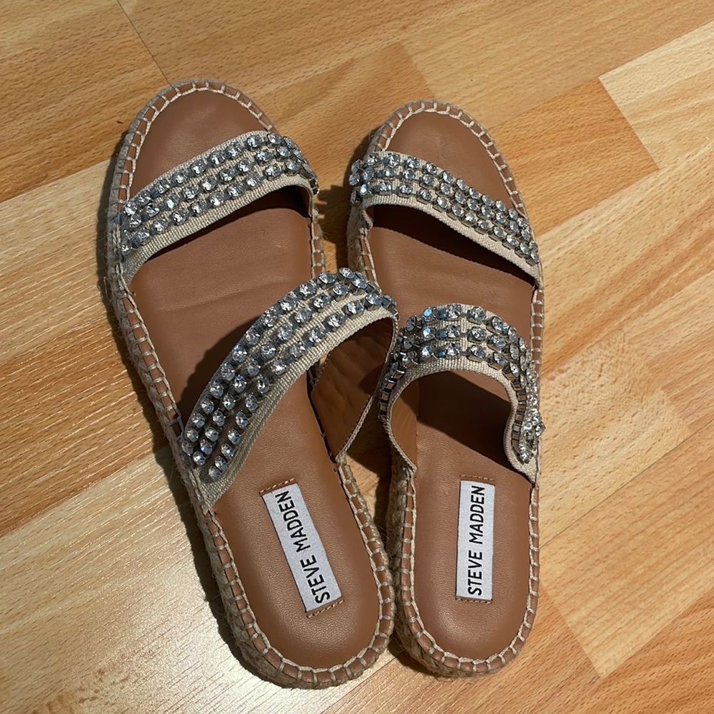 Bedazzled Steve Madden sandals